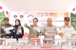 Pemkot Cimahi Musnahkan Barang Kena Cukai Hasil Tembakau Ilegal 